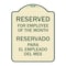 Signmission Reserved for Employee of Month Reservado Para El Empleado Del Mes Alum, 24" x 18", TG-1824-23206 A-DES-TG-1824-23206 - alternate 1